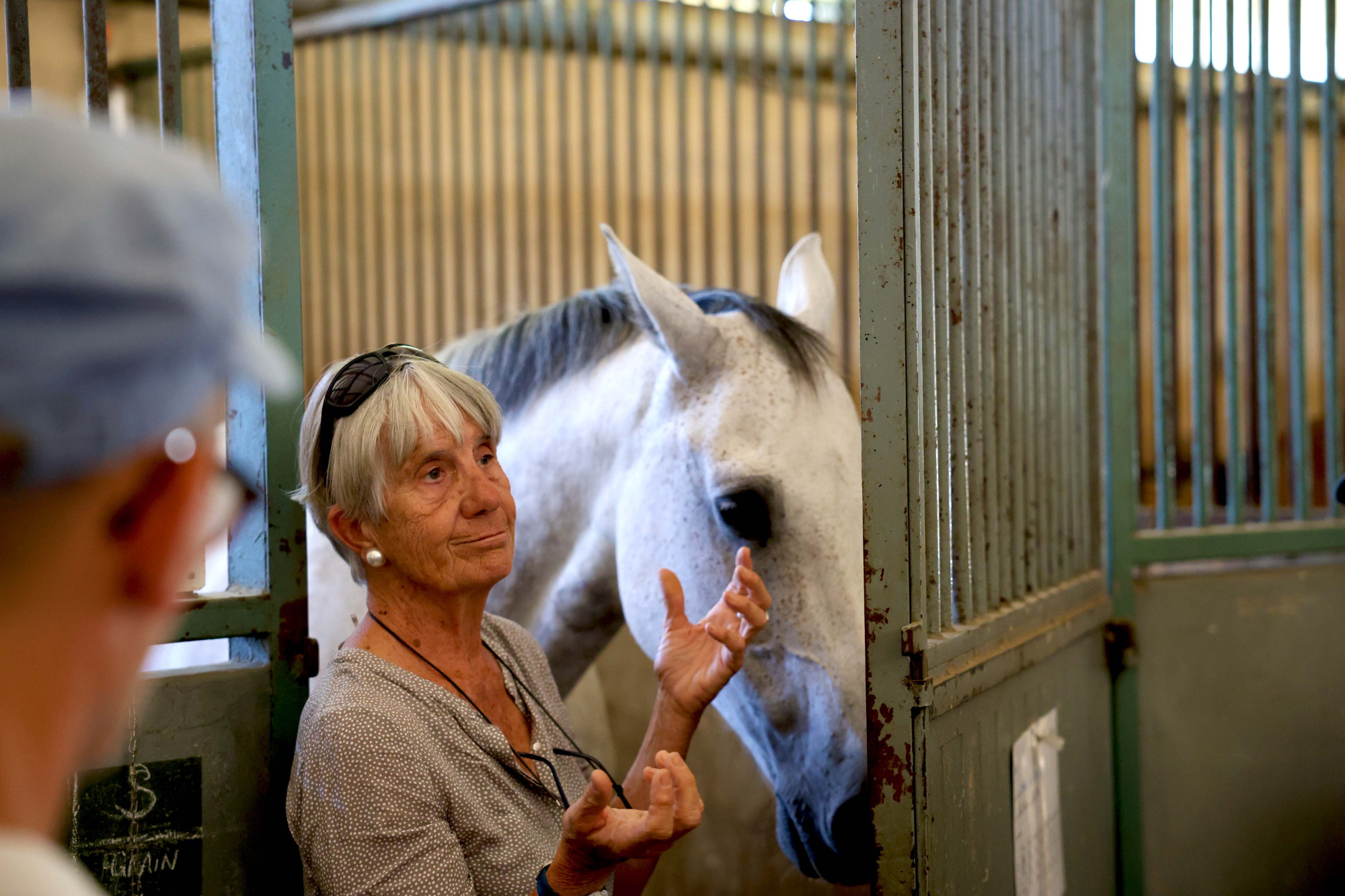 Visite guidée du Haras d'Uzès avec les résidents du Domaine d'Ucétia et Béatrice